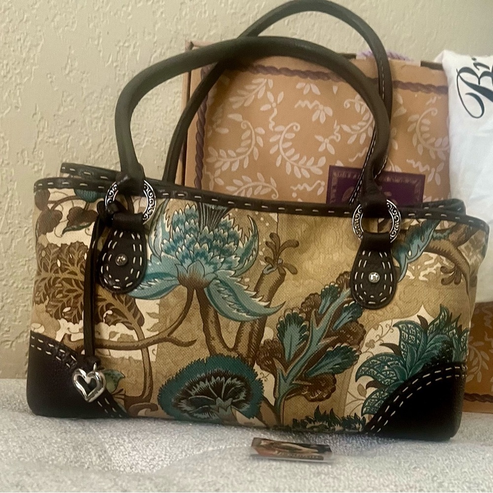 Brighton Elegant Floral Women's Handbag- NEW, in the box.